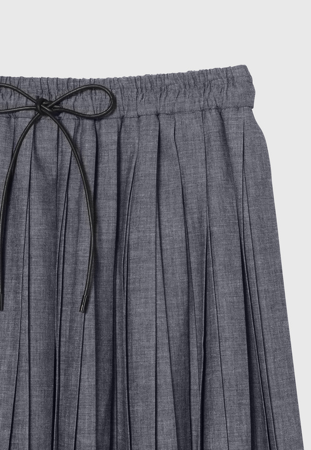 4.5OZ DENIM PLEATS SKIRT / 4.5OZ デニムプリーツスカート 詳細画像 Blue 4