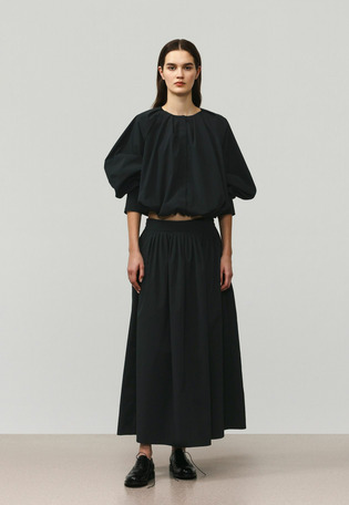 TYPEWRITER TUCK SKIRT / タイプライタータックスカート