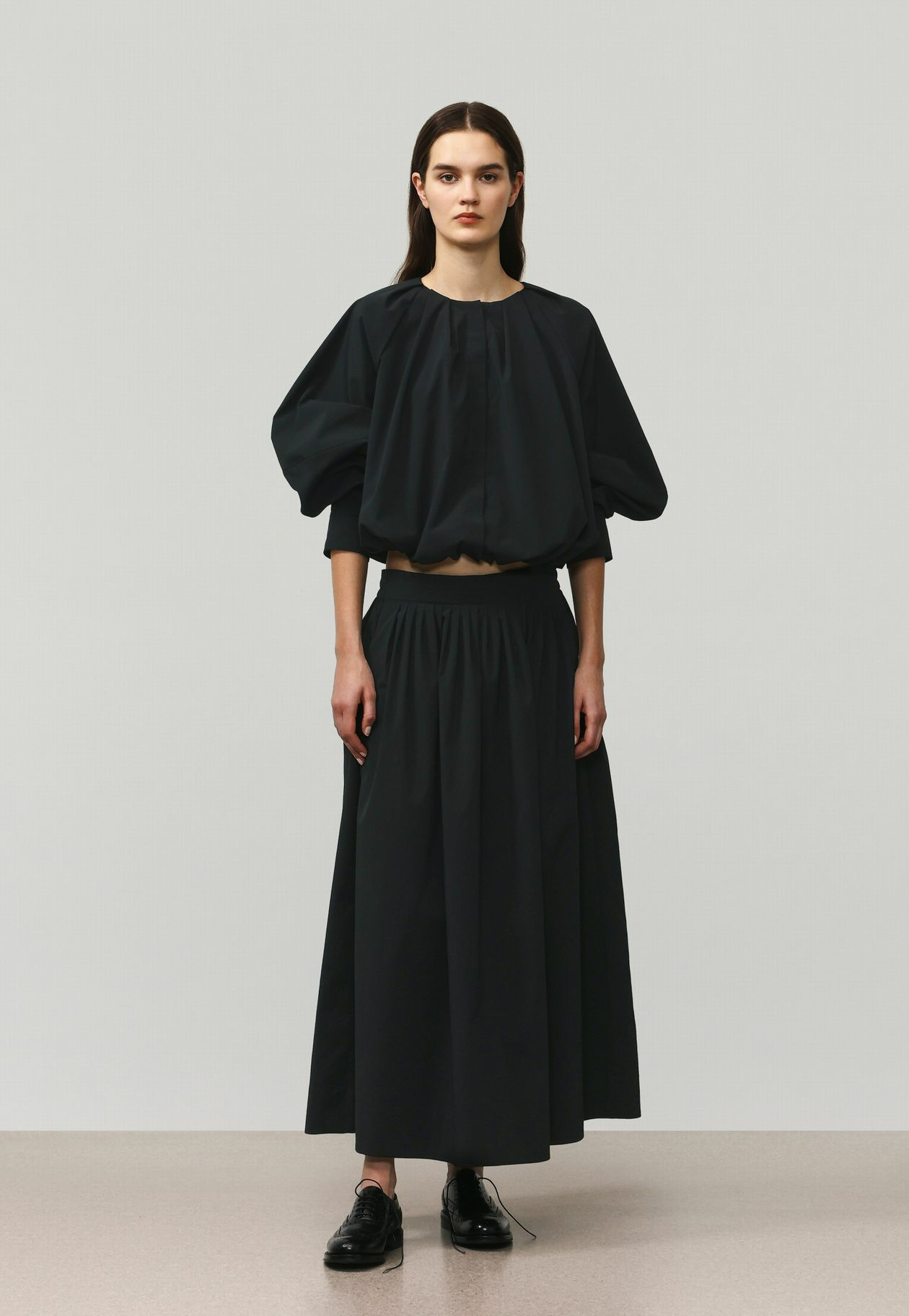 TYPEWRITER TUCK SKIRT / タイプライタータックスカート 詳細画像 Navy 1