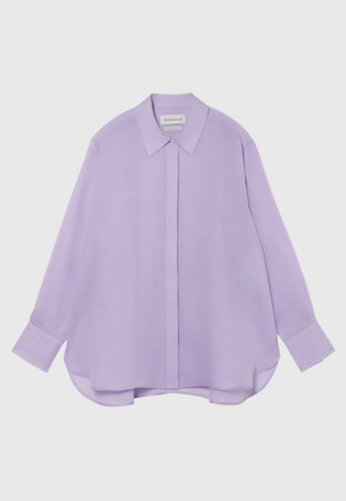 RAMIE TWILL REGULAR COLLAR SHIRT / ラミーツイルレギュラーカラーシャツ