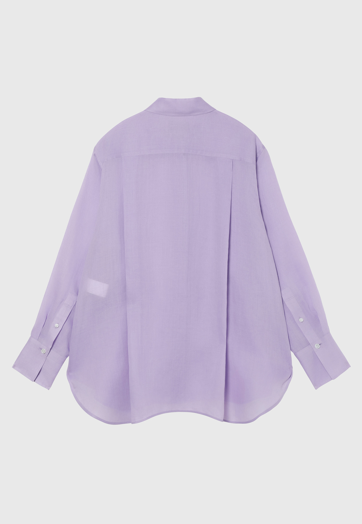 RAMIE TWILL REGULAR COLLAR SHIRT / ラミーツイルレギュラーカラーシャツ 詳細画像 Purple 2