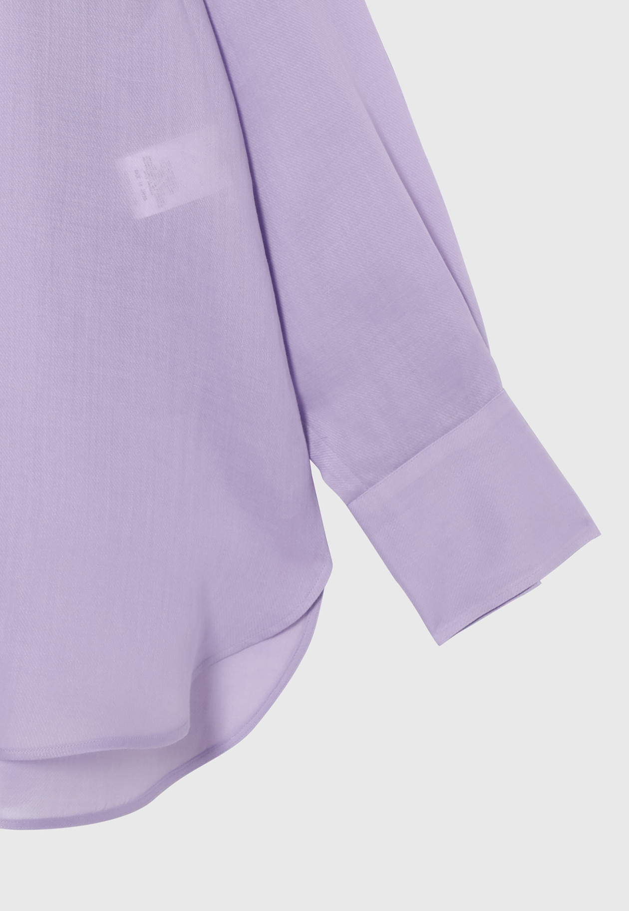 RAMIE TWILL REGULAR COLLAR SHIRT / ラミーツイルレギュラーカラーシャツ 詳細画像 Purple 3