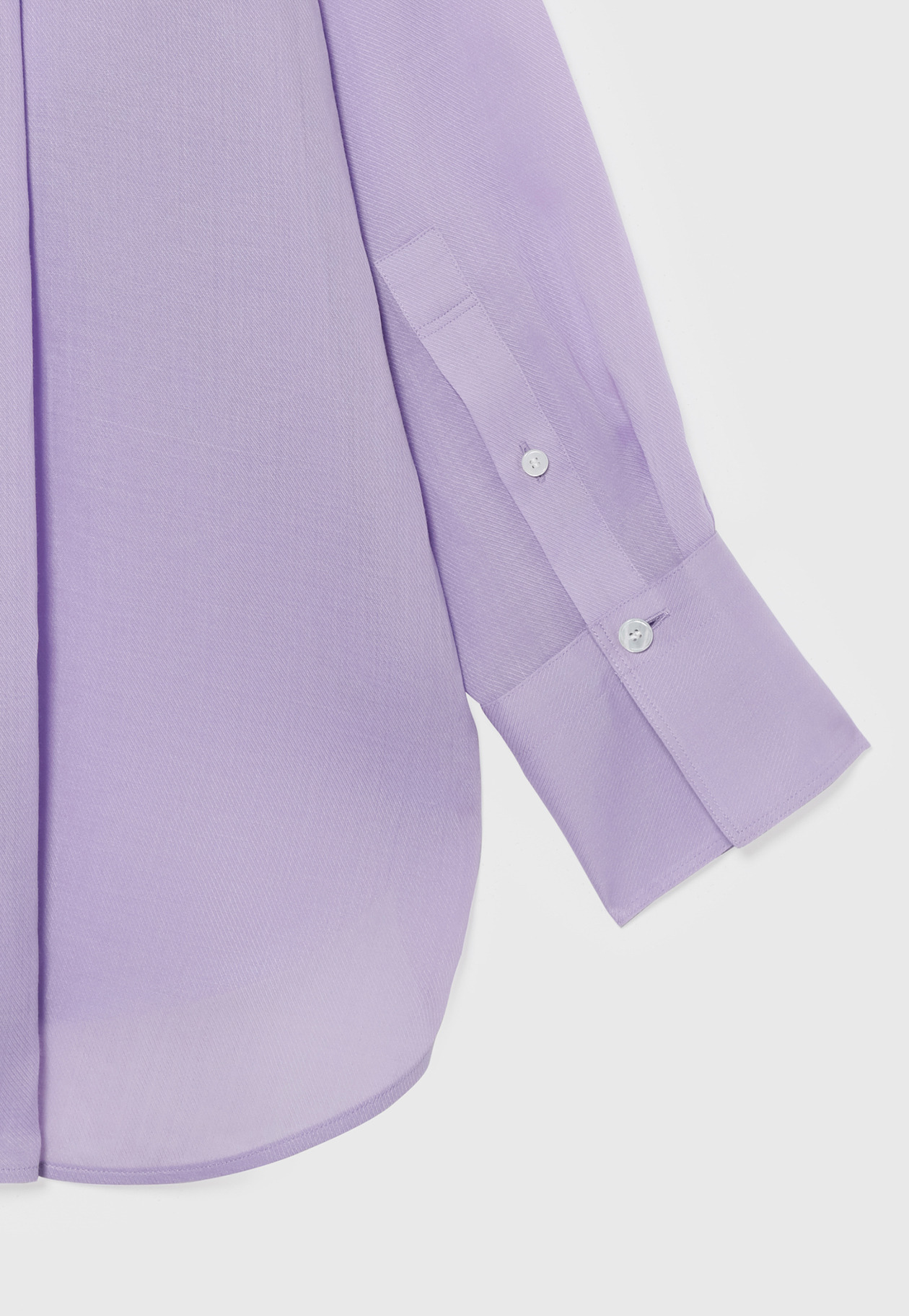 RAMIE TWILL REGULAR COLLAR SHIRT / ラミーツイルレギュラーカラーシャツ 詳細画像 Purple 4