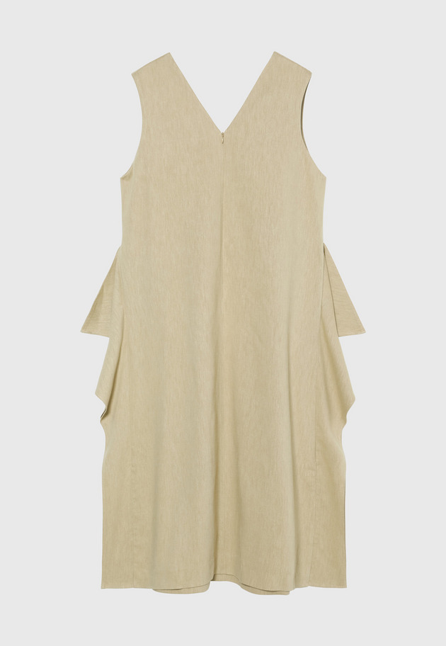 VISCORSE LINEN GILET / ヴィスコースリネンジレ 詳細画像 Beige 5