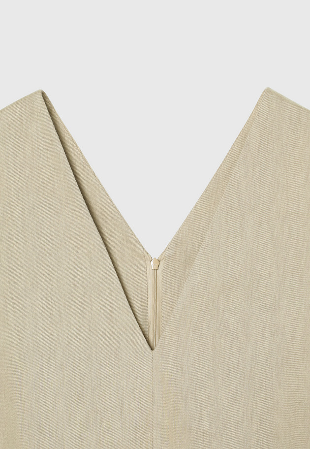 VISCORSE LINEN GILET / ヴィスコースリネンジレ 詳細画像 Beige 6