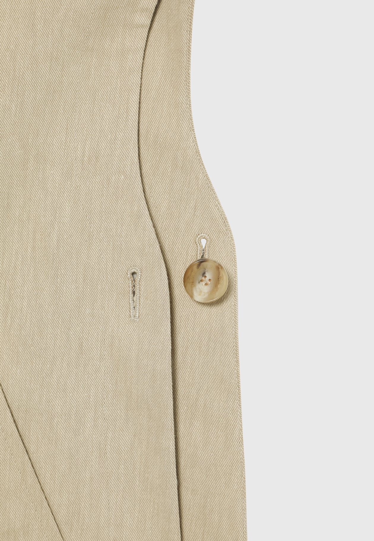 VISCORSE LINEN PONCHO GILET / ヴィスコースリネンポンチョジレ 詳細画像 Beige 10