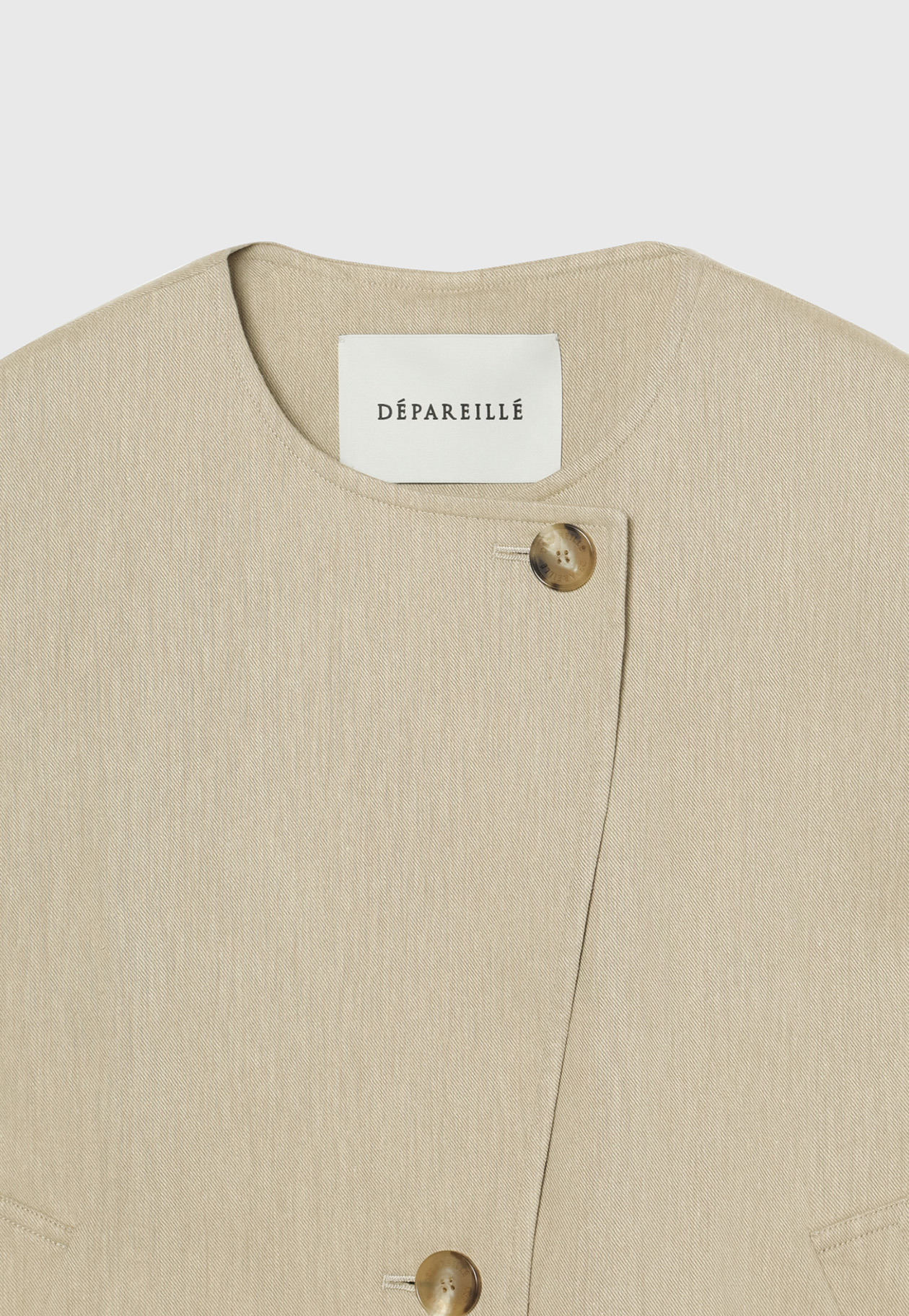 VISCORSE LINEN PONCHO GILET / ヴィスコースリネンポンチョジレ 詳細画像 Beige 7