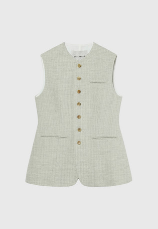 SLUB TWEED GILET / スラブツィードジレ
