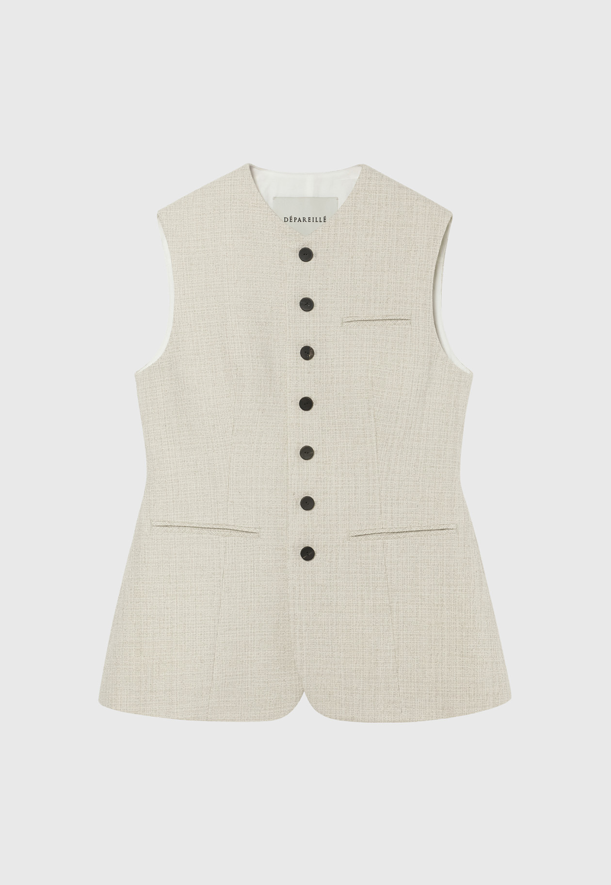 SLUB TWEED GILET / スラブツィードジレ 詳細画像 Beige 1