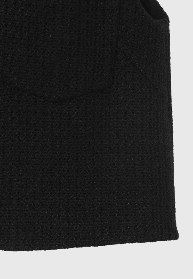 COTTON RAYON KARAMI GILET / コットンレーヨンカラミジレ 詳細画像 Black 10