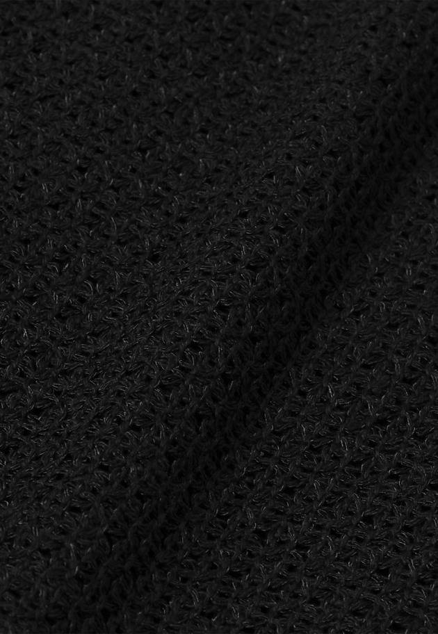 COTTON RAYON KARAMI GILET / コットンレーヨンカラミジレ 詳細画像 Black 9