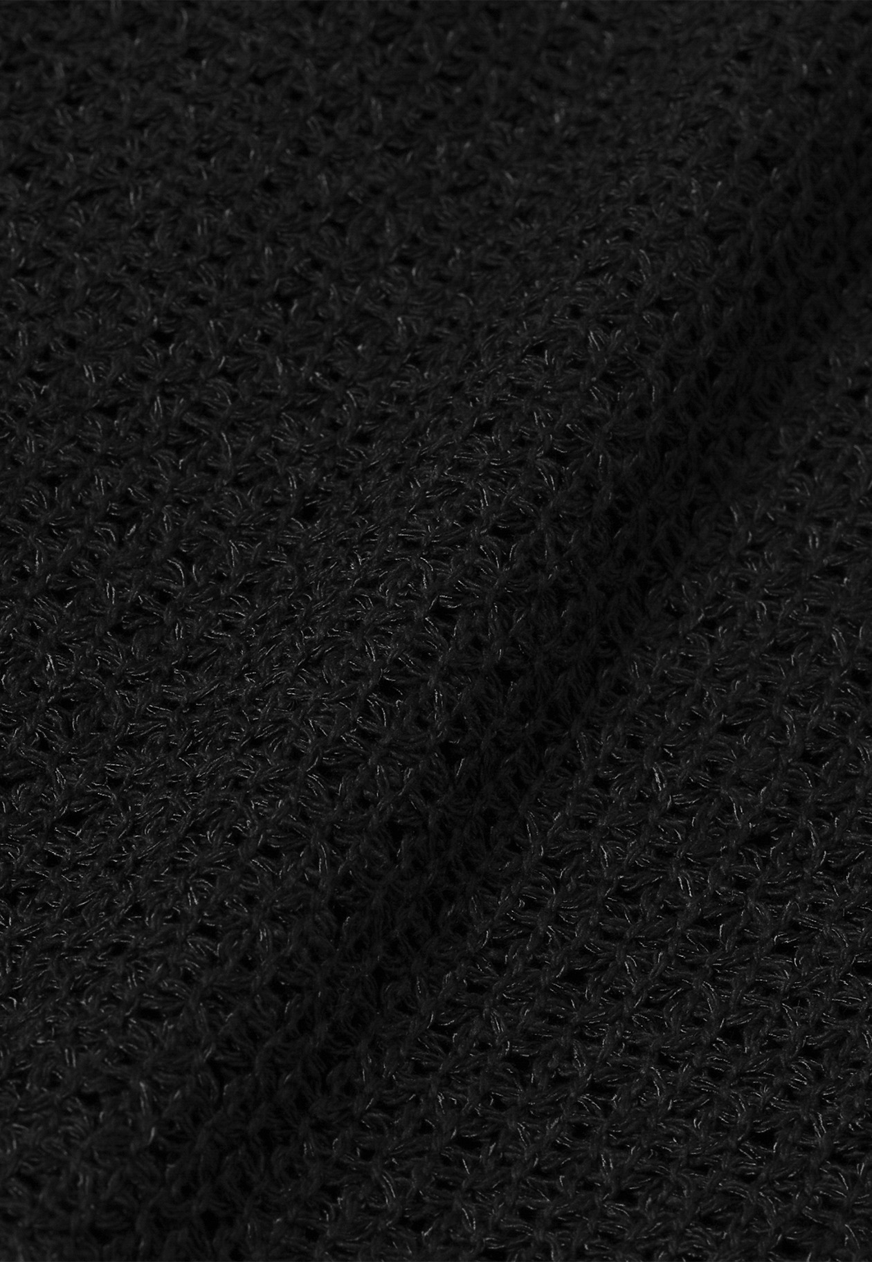 COTTON RAYON KARAMI GILET / コットンレーヨンカラミジレ 詳細画像 Black 12