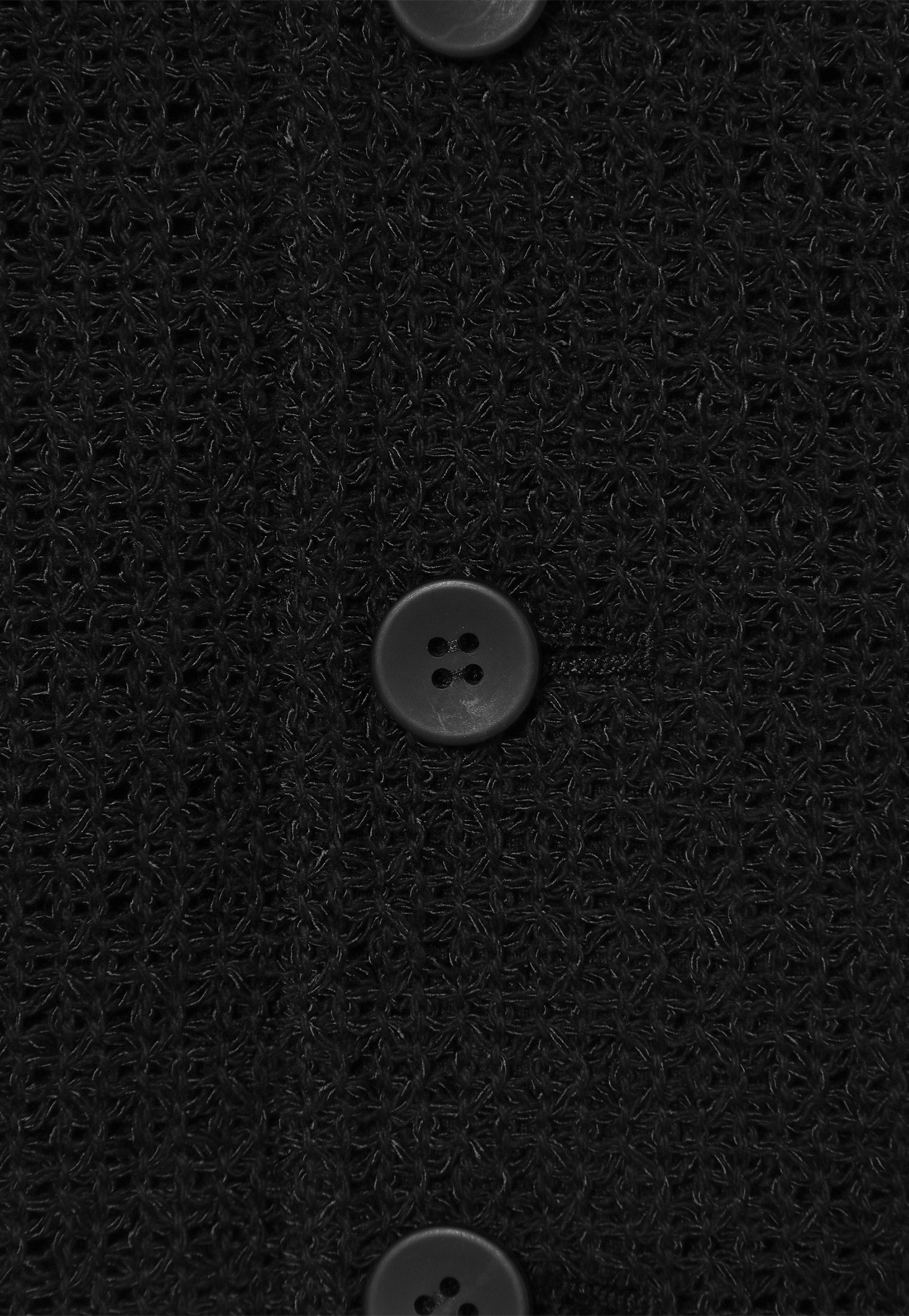 COTTON RAYON KARAMI GILET / コットンレーヨンカラミジレ 詳細画像 Black 8