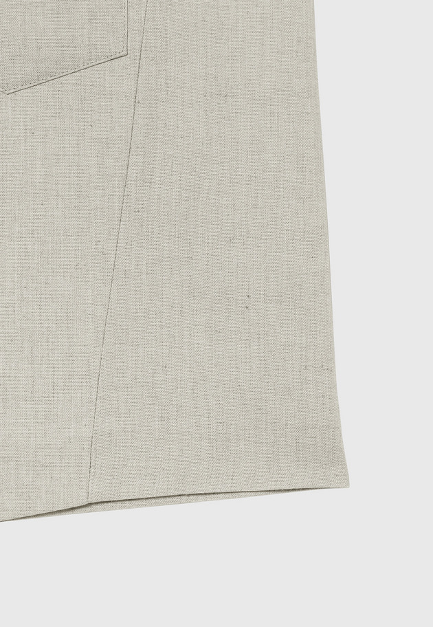 RAMIE POLY TWILL GILET / ラミーポリツイルジレ 詳細画像 Beige 11