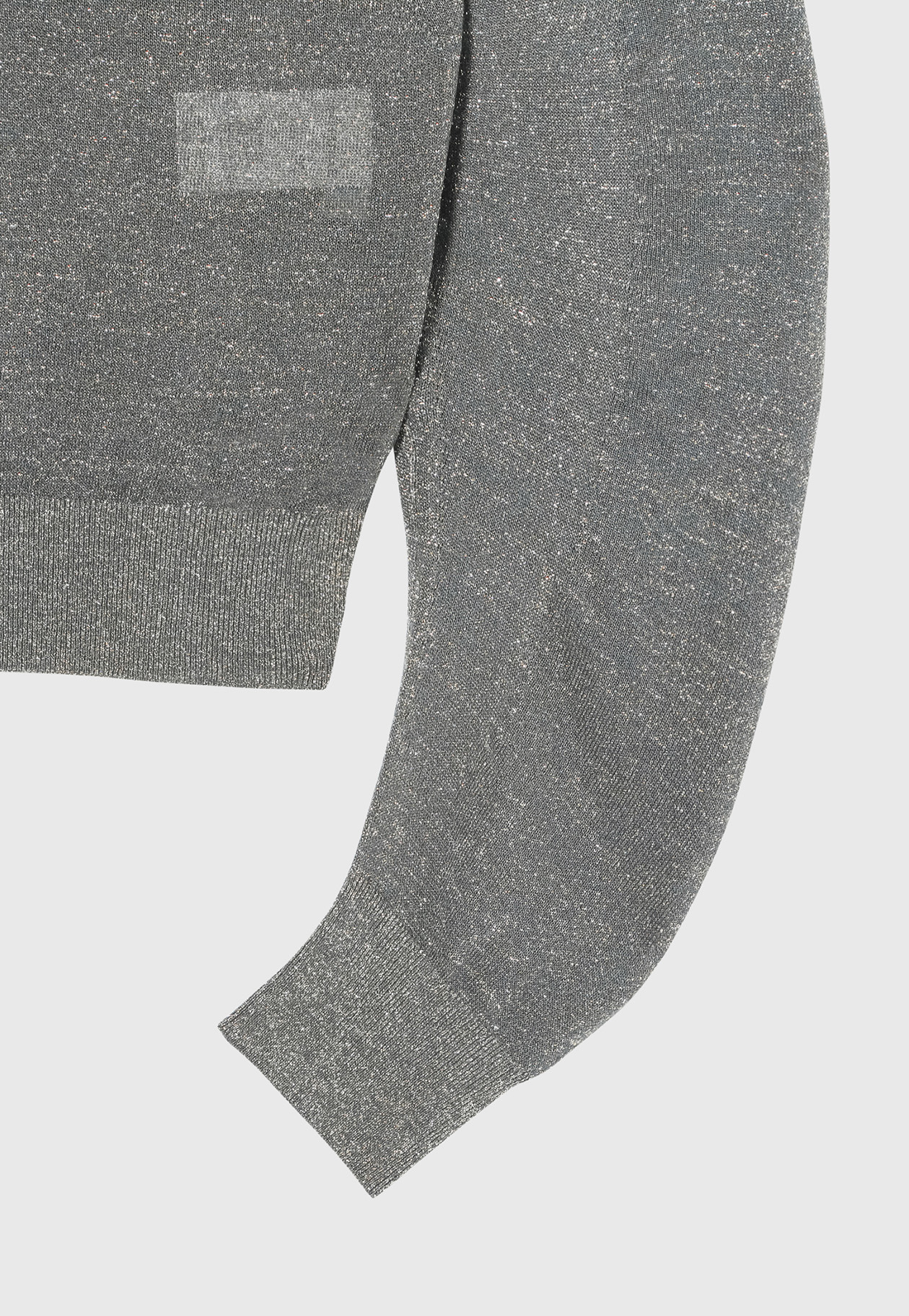 VISCOSE LAME CARDIGAN / ヴィスコースラメカーディガン 詳細画像 Gray 3