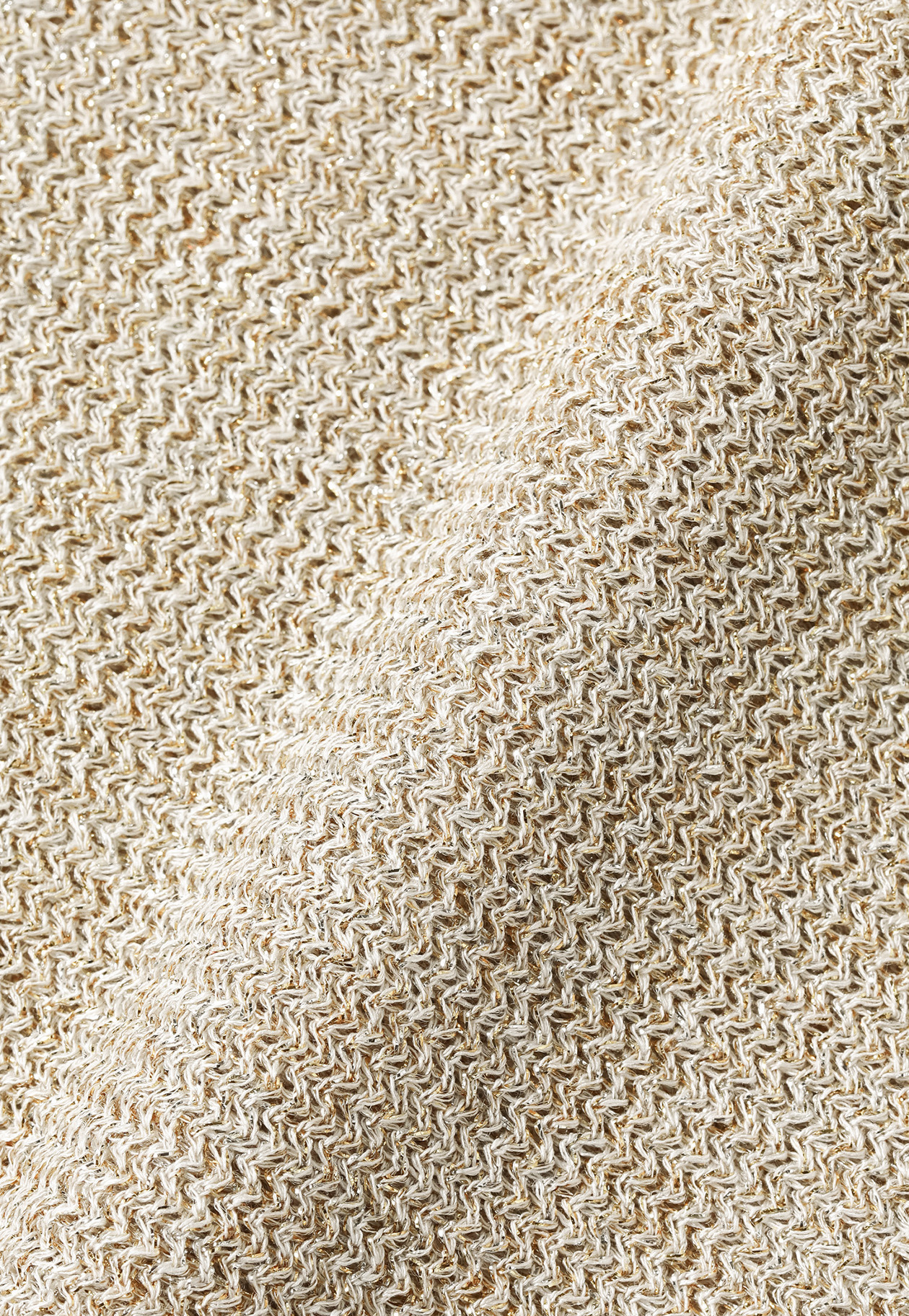 VISCOSE LAME SLEEVELESS TOPS / ヴィスコースラメスリーブレストップス 詳細画像 Beige 2