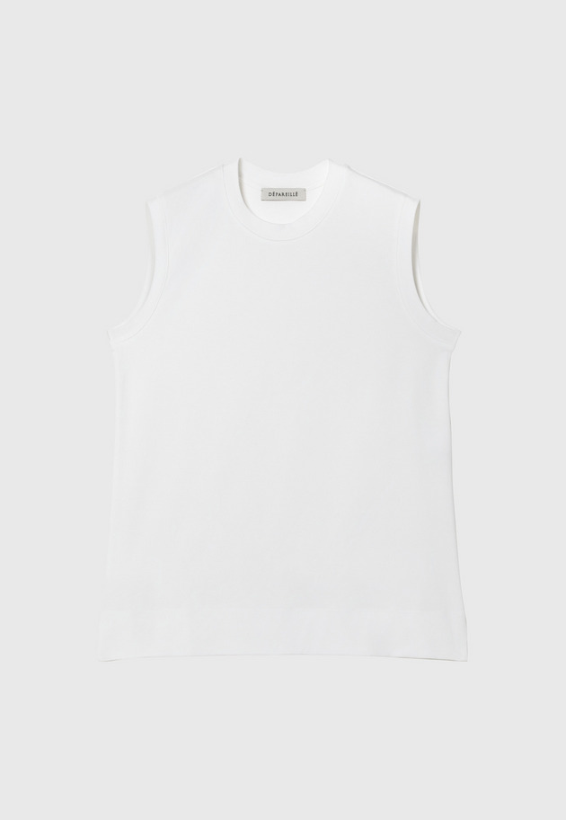 SMOOTH NO SLEEVE T SHIRT / スムースノースリーブTシャツ 詳細画像 OW 1