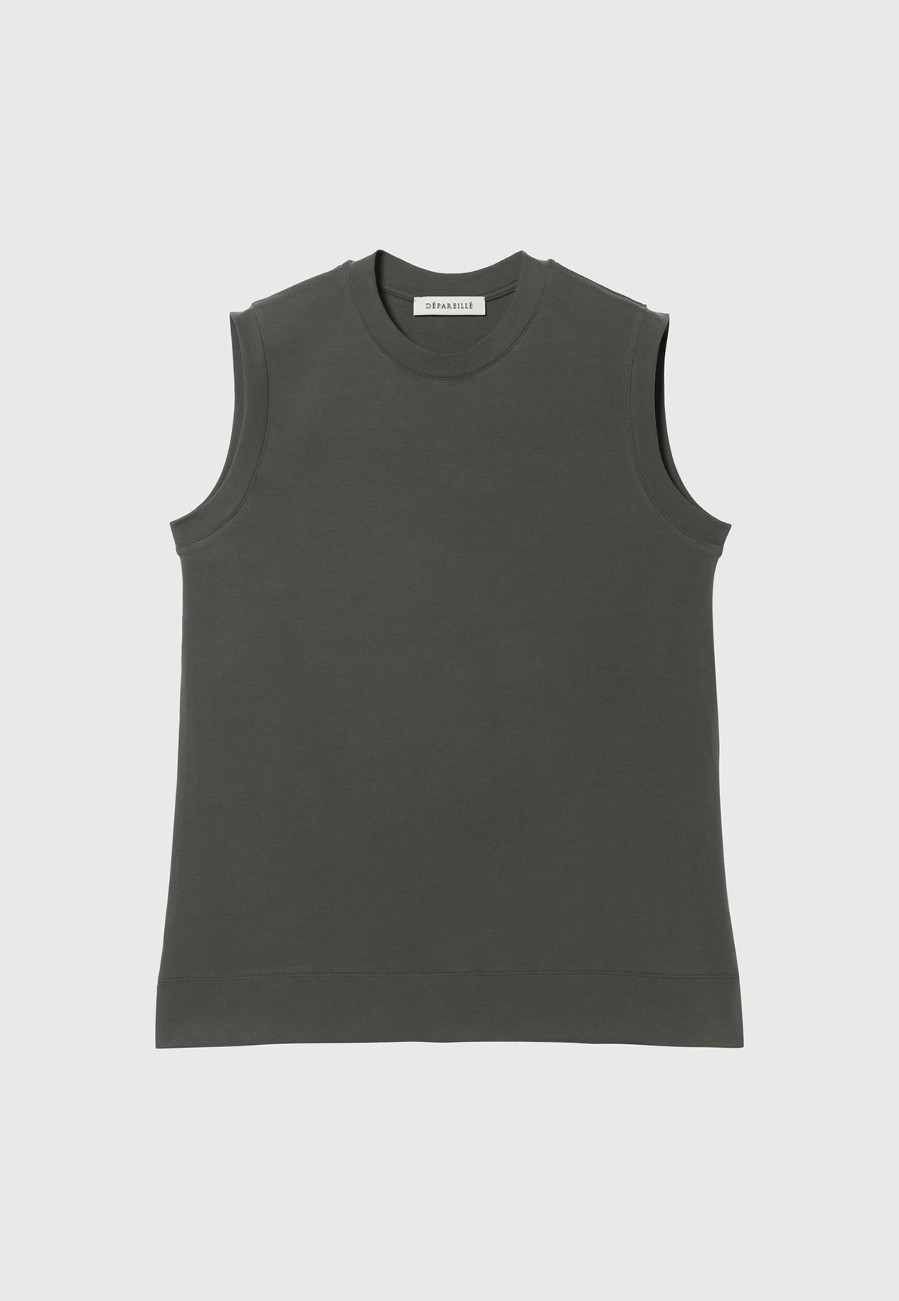 SMOOTH NO SLEEVE T SHIRT / スムースノースリーブTシャツ 詳細画像 Chcl 1