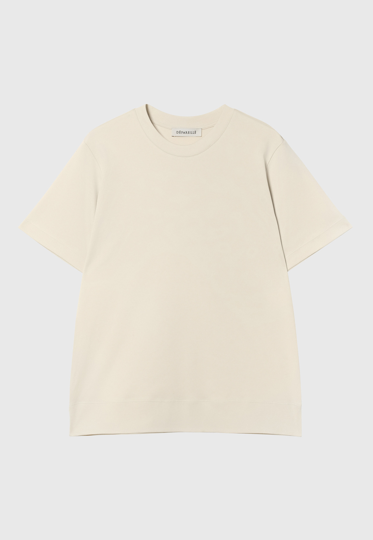 SMOOTH SHORT SLEEVE T SHIRT / スムースショートスリーブTシャツ 詳細画像 Beige 1