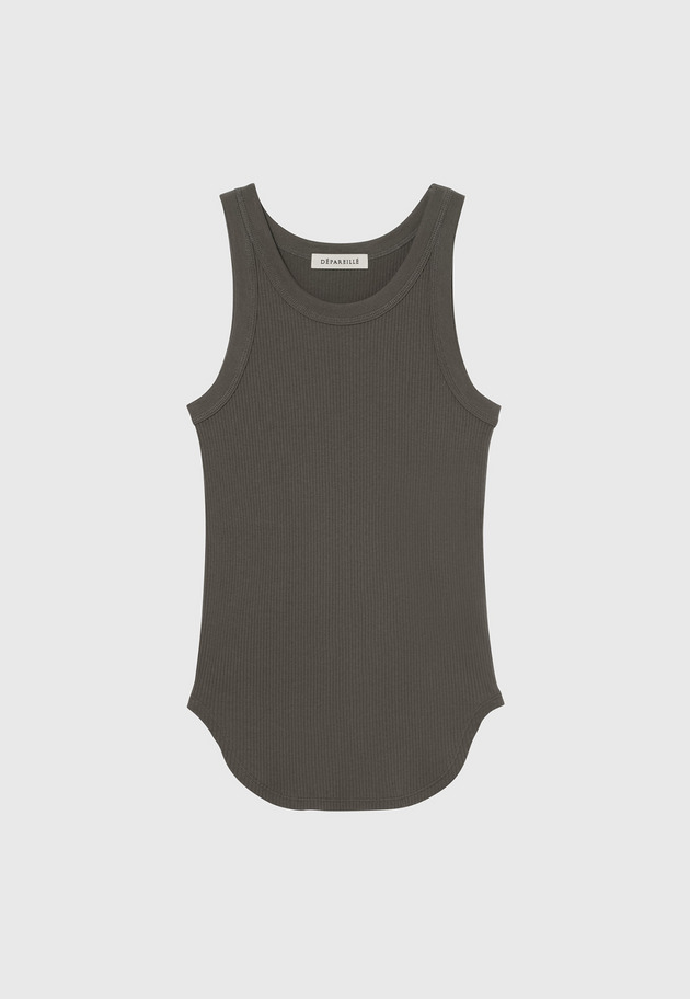 ORGANIC COTTON RIB TANK TOP / オーガニックコットンリブタンクトップ 詳細画像 Chcl 1