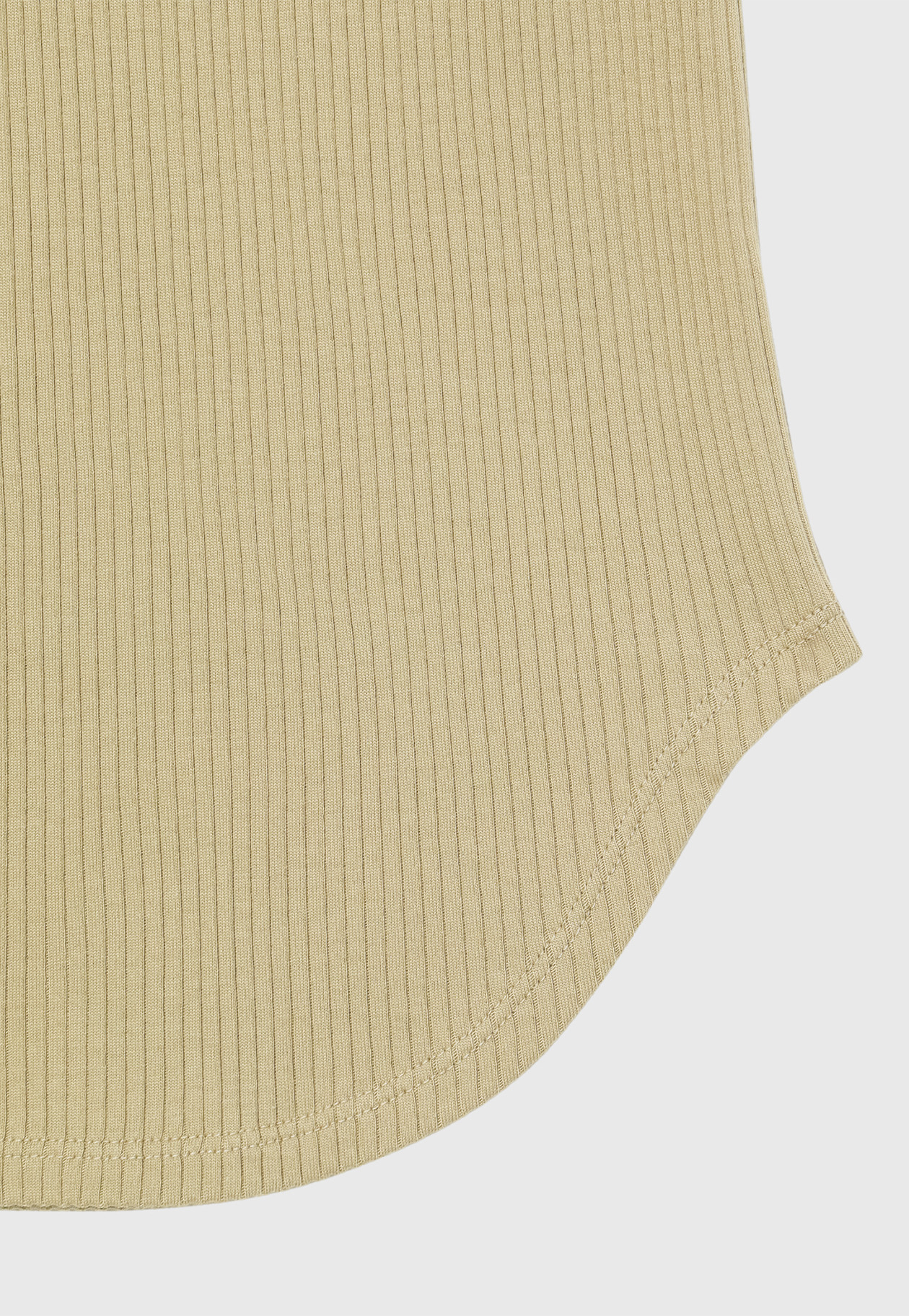 ORGANIC COTTON RIB TANK TOP / オーガニックコットンリブタンクトップ 詳細画像 Beige 6