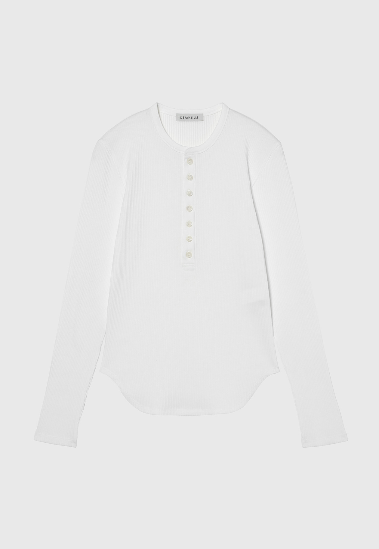 ORGANIC COTTON RIB HENRY NECK / オーガニックコットンリブヘンリーネック 詳細画像 OW 1