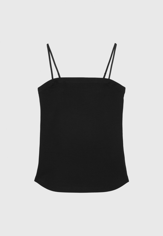 SPANDEX JERSEY BARE TOP / スパンデックスジャージーベアトップ 詳細画像 Black 1