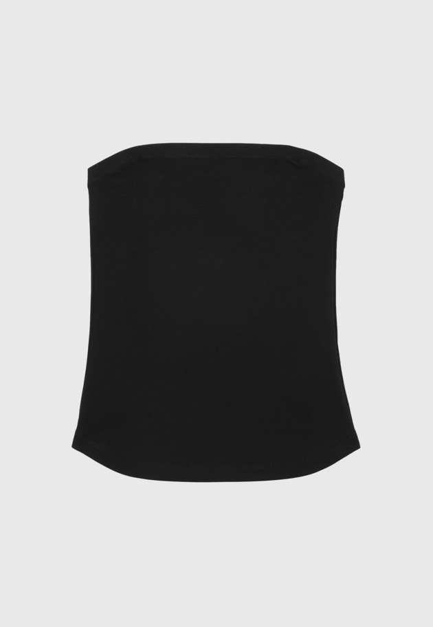 SPANDEX JERSEY BARE TOP / スパンデックスジャージーベアトップ 詳細画像 Black 3