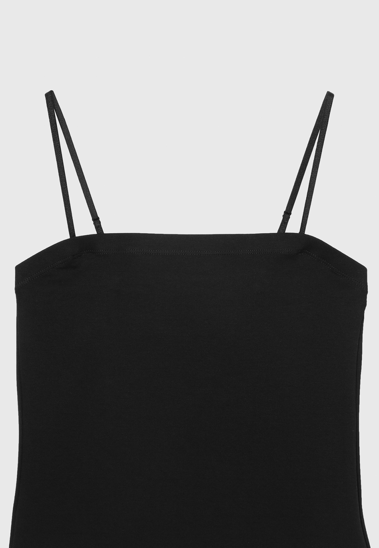 SPANDEX JERSEY BARE TOP / スパンデックスジャージーベアトップ 詳細画像 Black 5