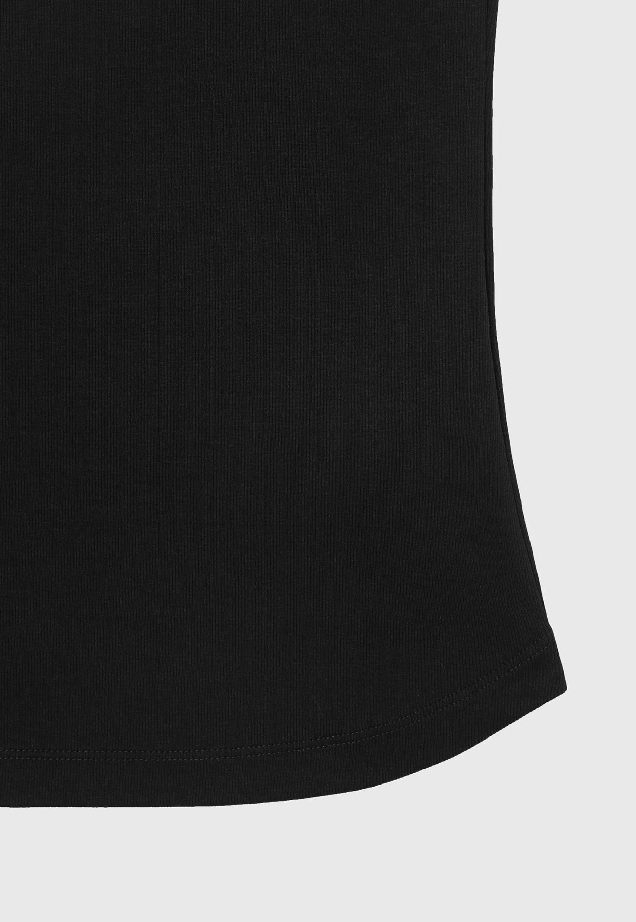 SPANDEX JERSEY BARE TOP / スパンデックスジャージーベアトップ 詳細画像 Black 7