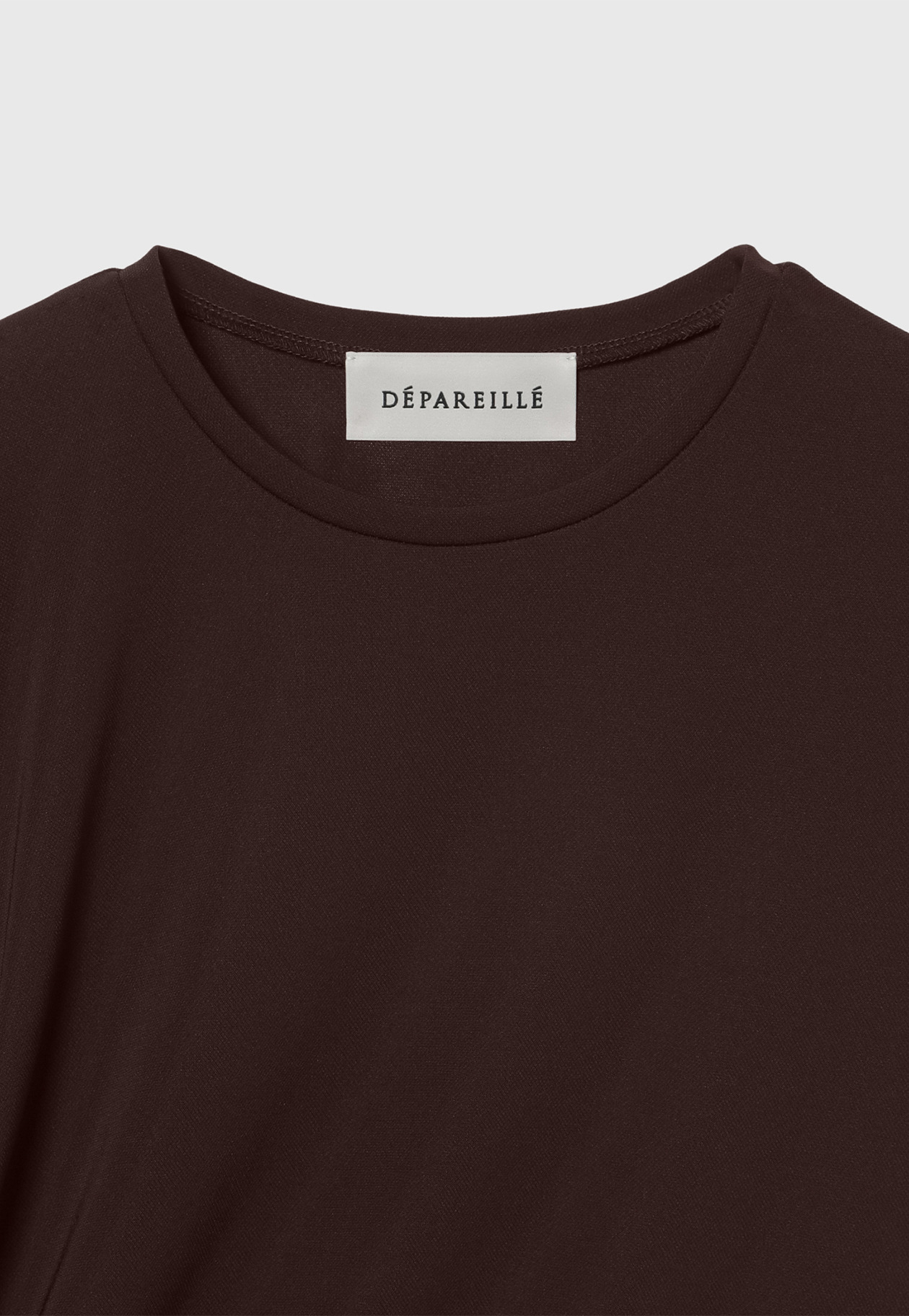 TRIACETATE JERSEY ASYMMETRY TOPS / トリアセテートジャージーアシンメトリートップス 詳細画像 Brd 3