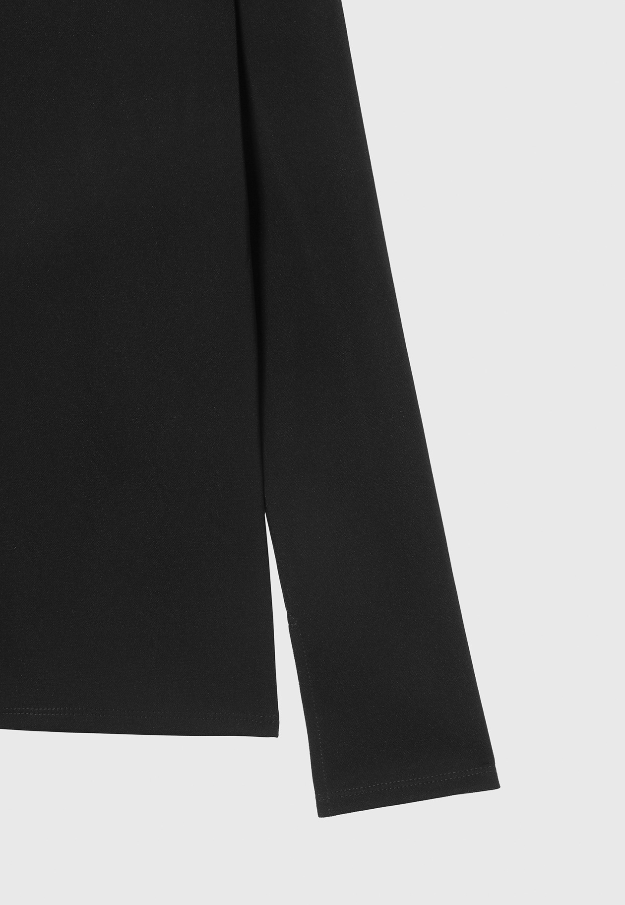 TRIACETATE JERSEY SHIRT / トリアセテートジャージーシャツ 詳細画像 Black 4