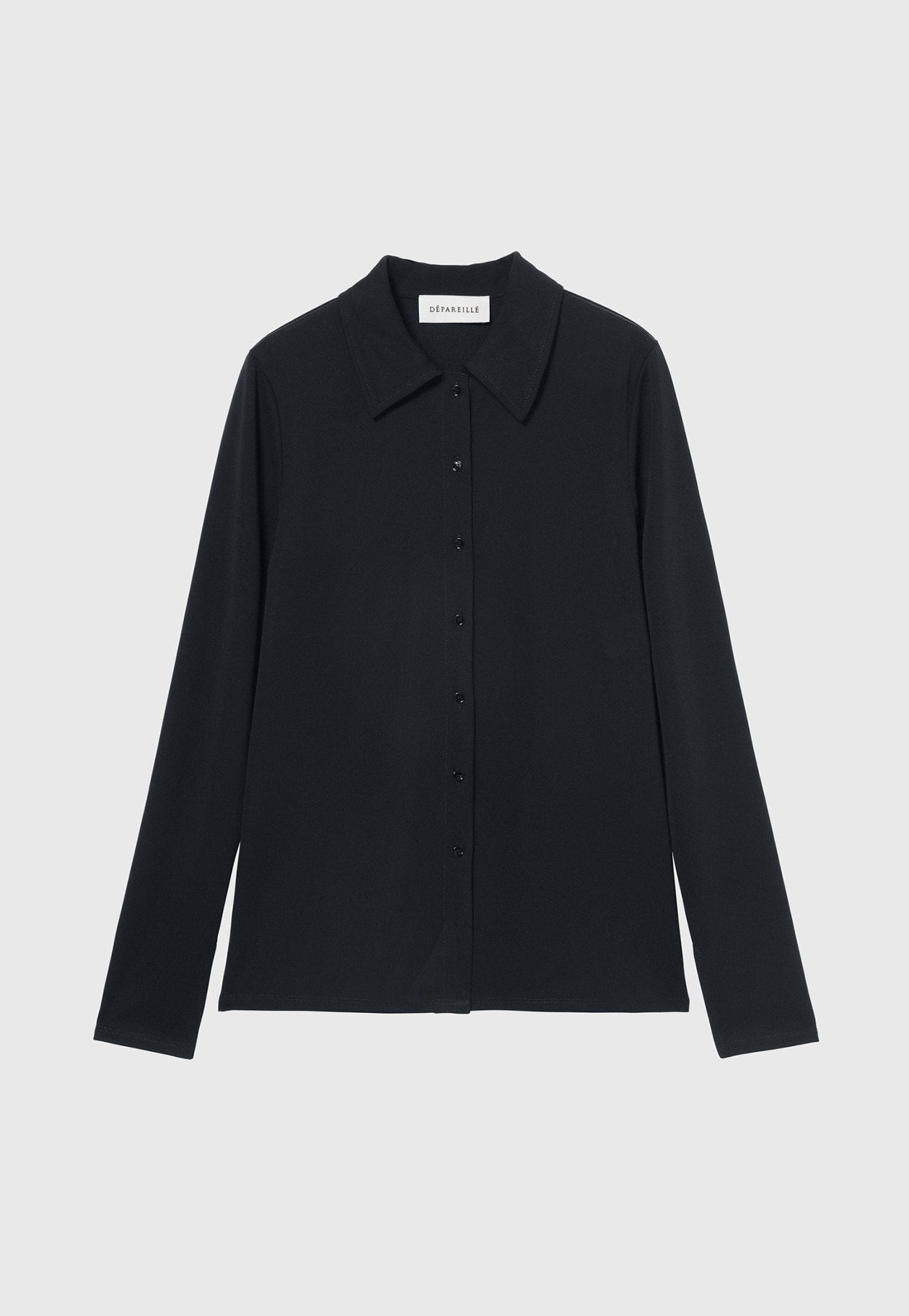 TRIACETATE JERSEY SHIRT / トリアセテートジャージーシャツ 詳細画像 Navy 1