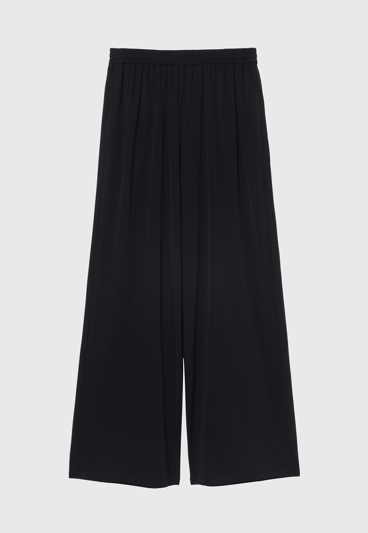 TRIACETATE JERSEY WIDE PANTS / トリアセテートジャージーワイドパンツ 詳細画像 Navy 1