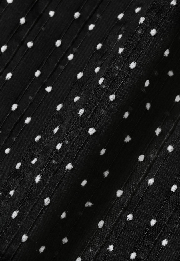 DOT BORDER JACQUARD BLOUSE 詳細画像 Black 10