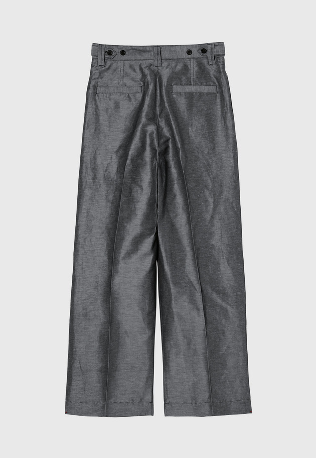 SILK LINEN TWILL PANTS 詳細画像 Navy 6