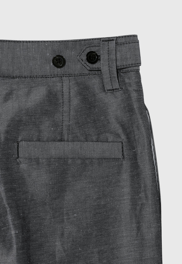 SILK LINEN TWILL PANTS 詳細画像 Navy 9