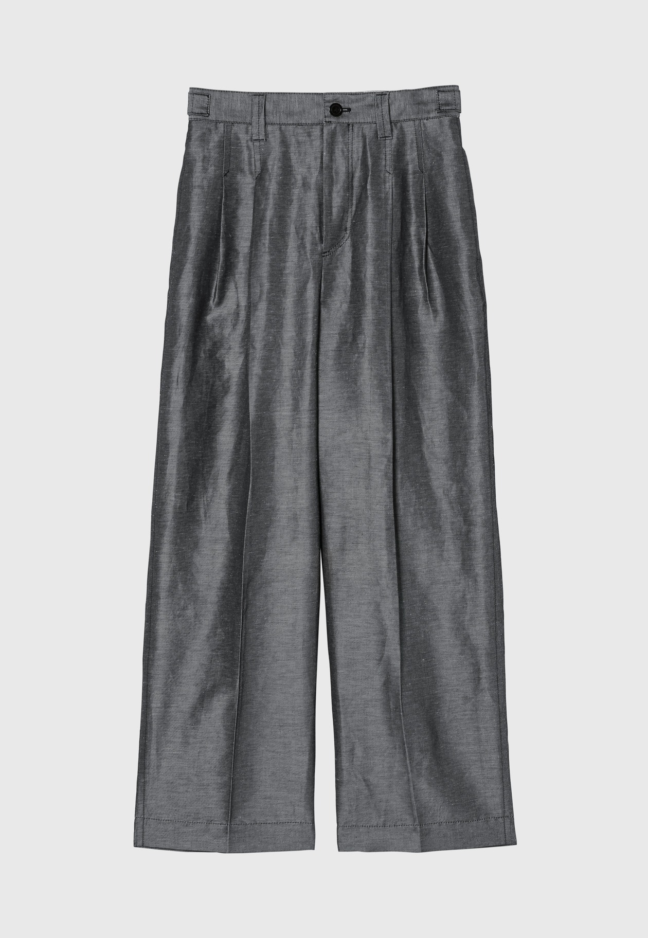 SILK LINEN TWILL PANTS 詳細画像 Navy 5