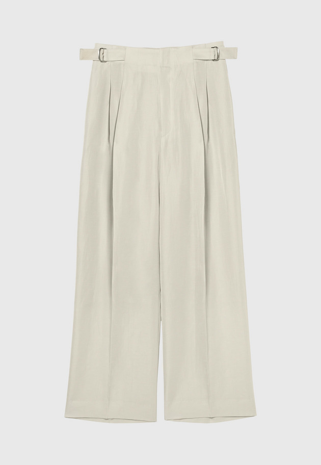 TRIACETATE LINEN 2TUCK PANTS 詳細画像 Beige 2