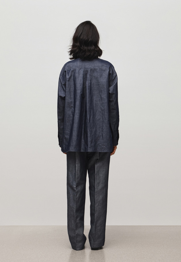 DENIM BOW SHIRT 詳細画像 Navy 4