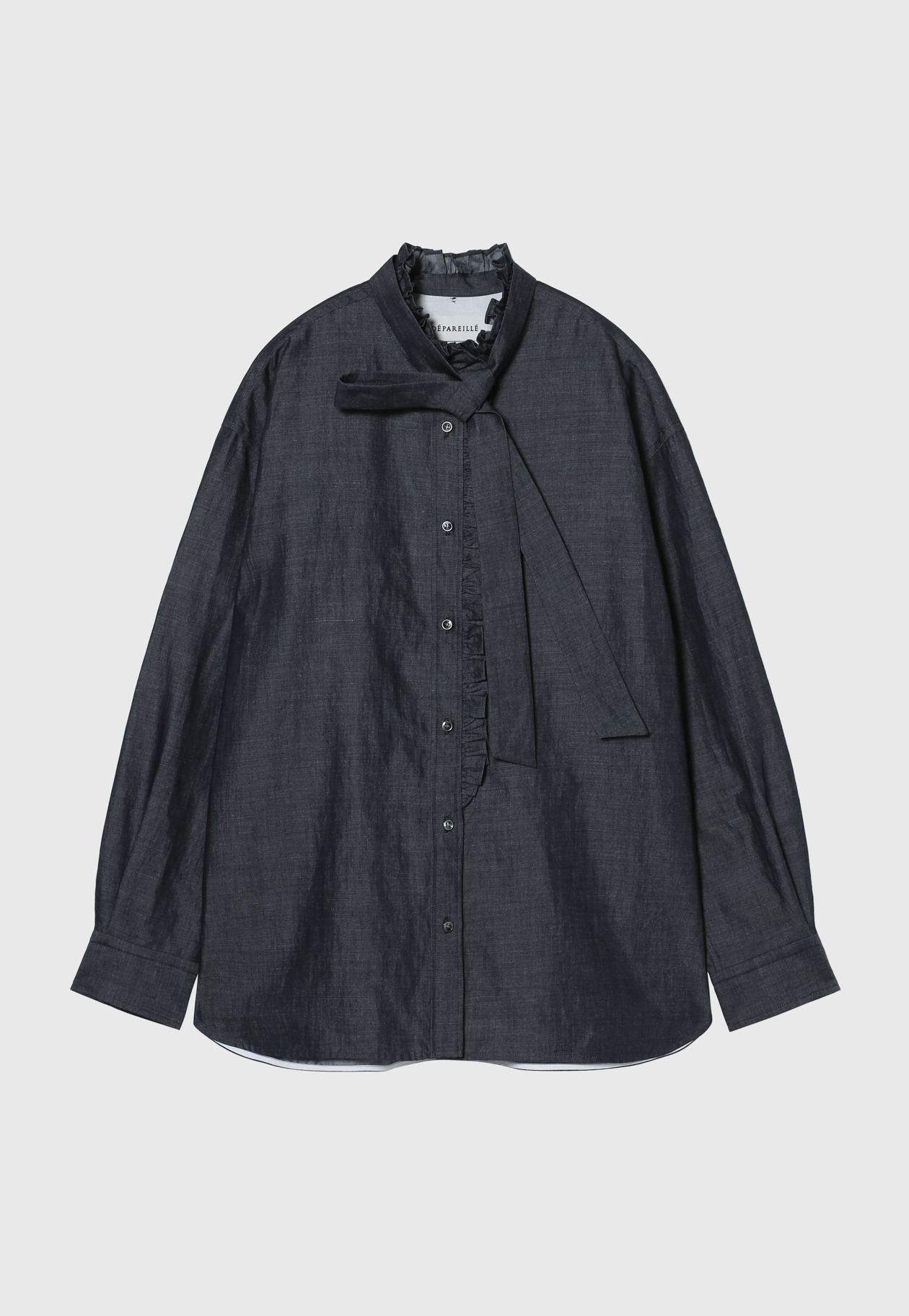 DENIM BOW SHIRT 詳細画像 Navy 5