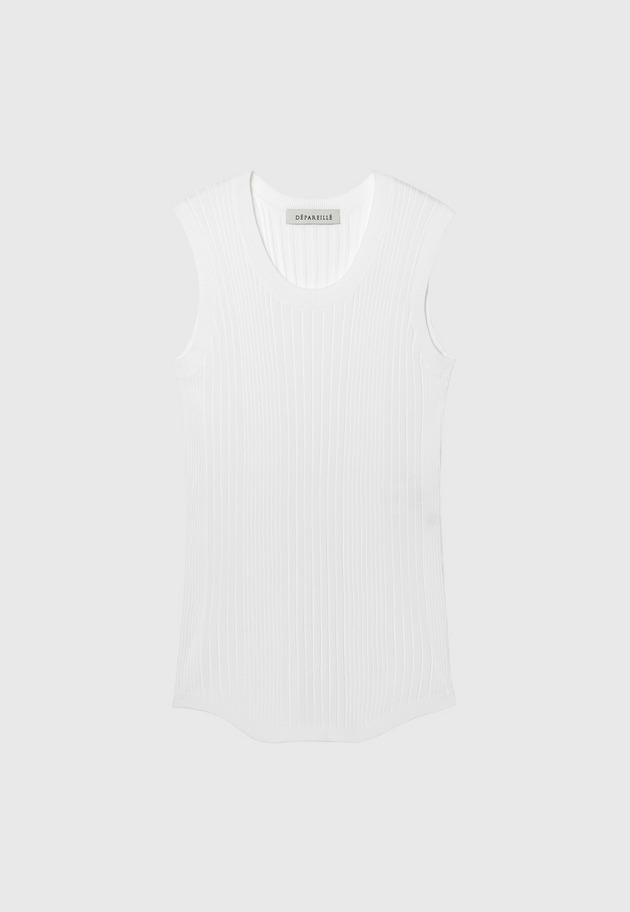 COTTON NO SLEEVE 詳細画像 White 4