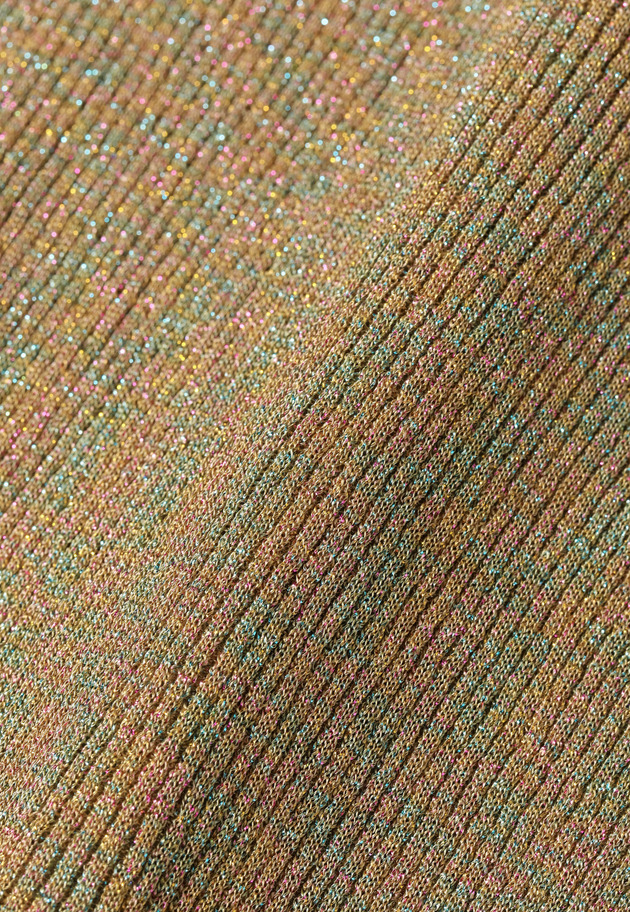 LAME RIB CREW NECK KNIT / ラメリブクルーネックニット 詳細画像 Beige 6