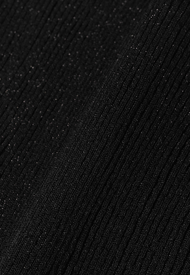 LAME RIB CREW NECK KNIT / ラメリブクルーネックニット 詳細画像 Black 2
