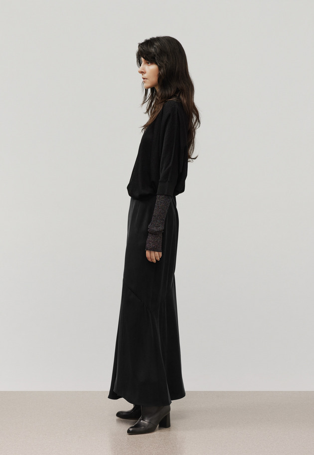 LAME DOLMAN CREW NECK KNIT / ラメドルマンクルーネックニット 詳細画像 Black 6