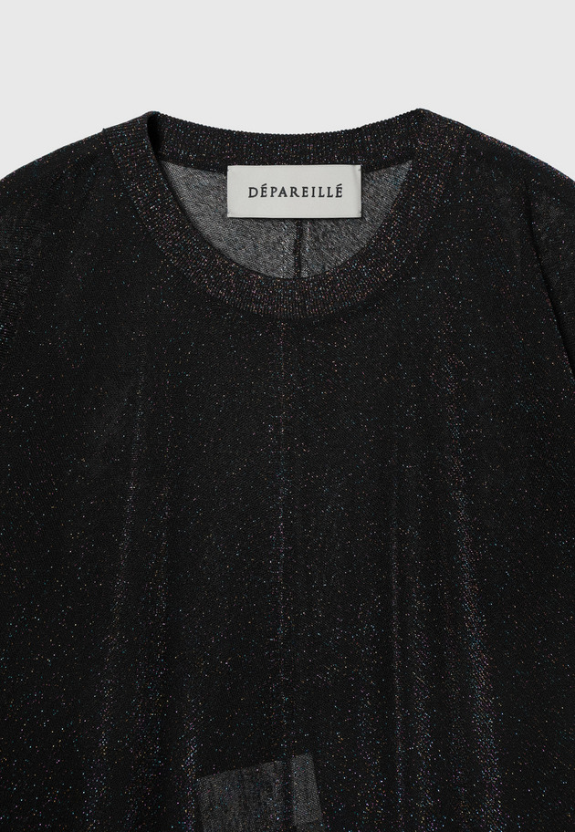 LAME DOLMAN CREW NECK KNIT / ラメドルマンクルーネックニット 詳細画像 Brd 3